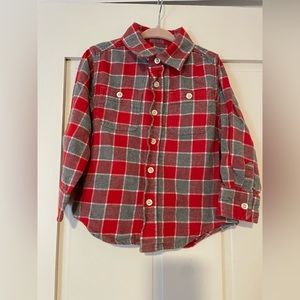 GAP flannel button down shirts Size 4T